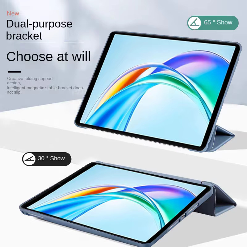Schutzhülle für Huawei Honor Pad X7 8,7 Zoll in Grün mit Trifold Standfunktion aus PU-Leder und weichem TPU - Bild 2