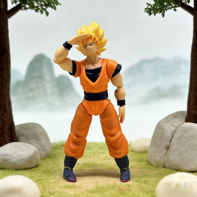 Bandai Dragon Ball Z Super Saiyan Son Goku Actionfigur, ab 3 Jahren - Bild 1