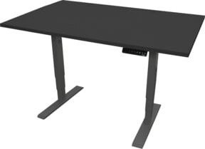 STIER Elektrisch höhenverstellbarer Schreibtisch THA in Schwarz, B/T: 160 x 80 cm - Bild 1