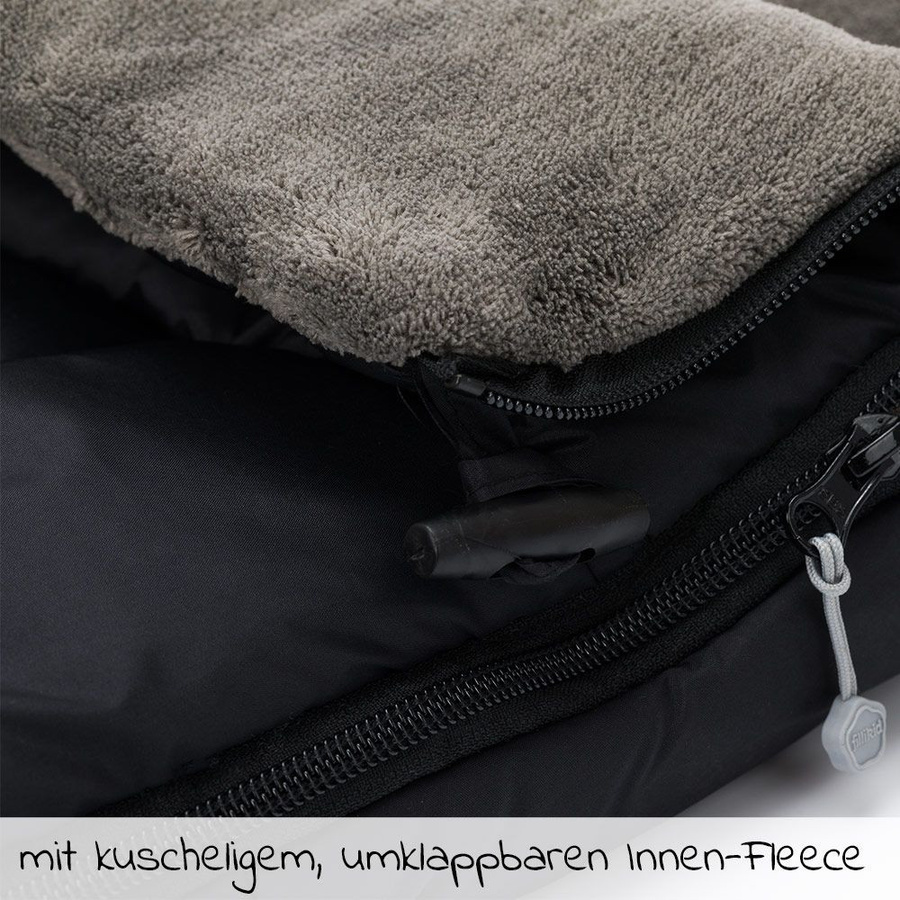 Fillikid Fleece-Fußsack Kinley in Schwarz aus Polyester - Bild 2