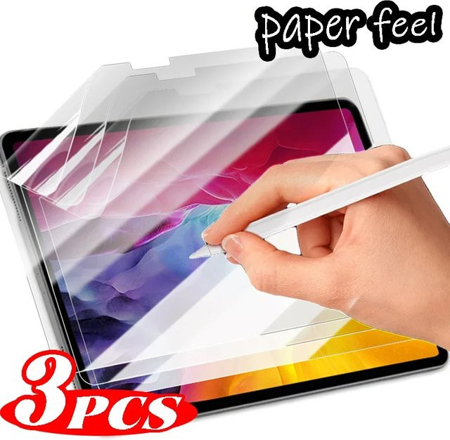 Displayschutzfolie mit Papier-Haptik für Apple iPad Pro, Air und Mini in Transparent - Bild 1