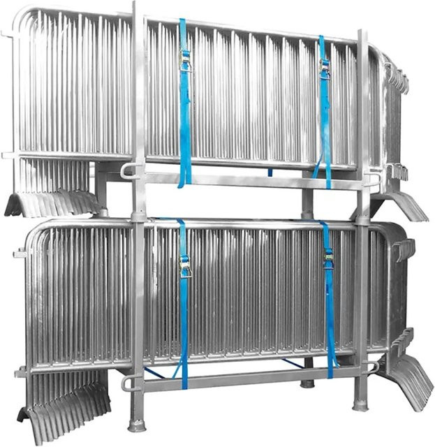 Schake Absperrgitter-Set Typ D Site Fence in Silber, 15-teilig - Bild 1