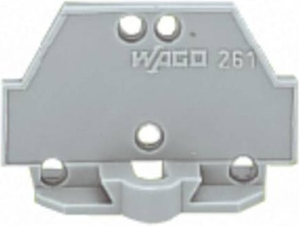 WAGO 261-410 Abschlussplatte in Grau (300 Stück) - Bild 1