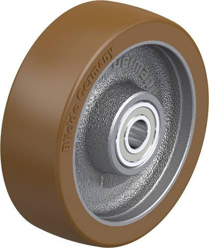Blickle Schwerlast-Rad 125/15K in Silber und Braun mit 125 mm Durchmesser und einer Tragfähigkeit von 550 kg - Bild 1
