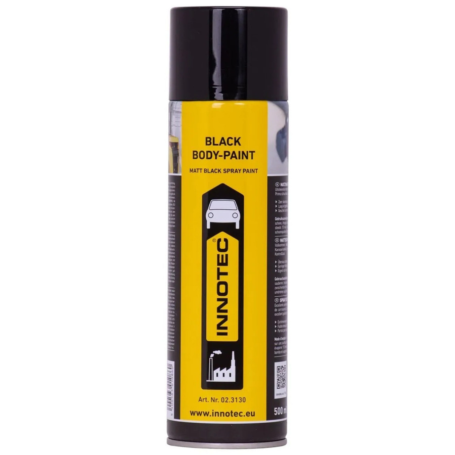 Innotec Black Body Paint Sprühlack Schwarz Matt 500 ml - Bild 2