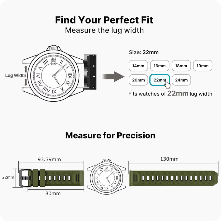 Xiaomi Uhrenarmband Silikon, 22mm, Multicolor, Unisex - Bild 4