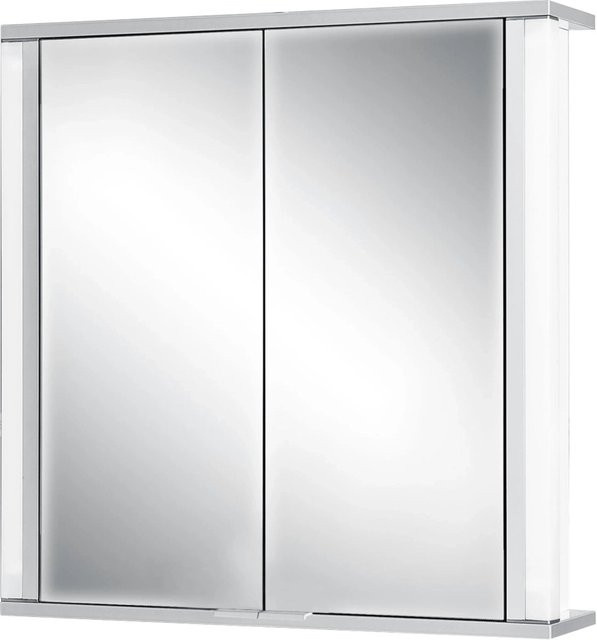 Jokey Spiegelschrank Marno Weiß mit LED-Beleuchtung und Steckdose, B: 65 cm, H: 66 cm - Bild 1