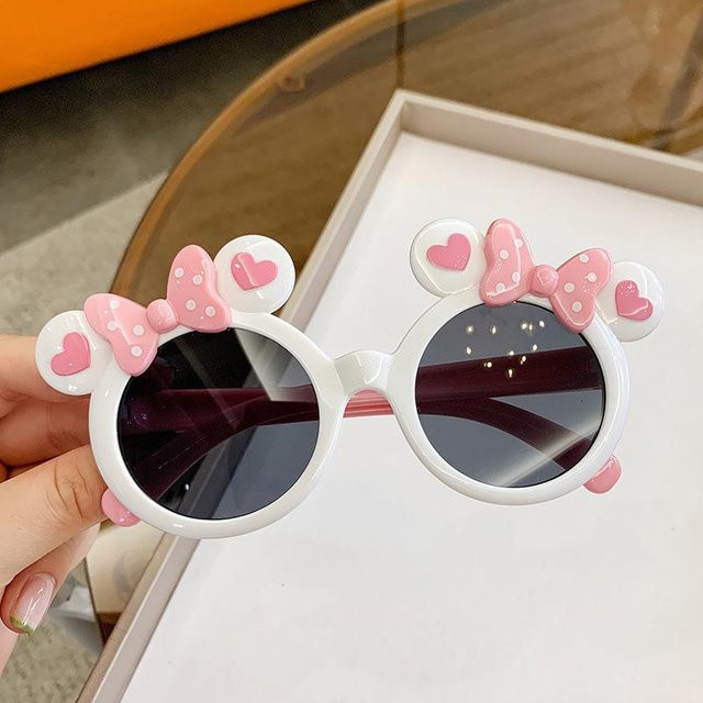 yuyongzhi Sonnenbrille Kinder, Vollrand, rund, Kunststoff, black - Bild 1