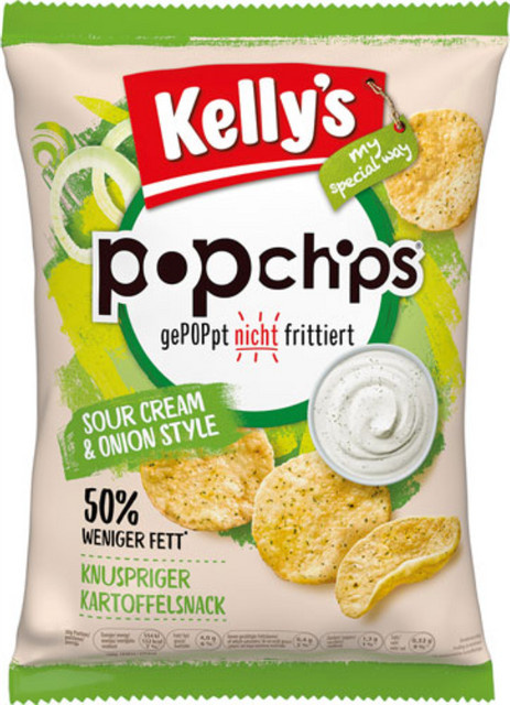 Kelly's Popchips Sour Cream & Onion 70 g - Bild 1