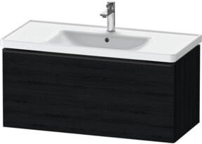 Duravit Waschtischunterschrank D-Neo, wandhängend, schwarz/weiß, B: 98,4 cm, T: 45,2 cm, H: 44,0 cm - Bild 1