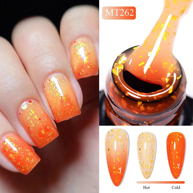 Mtssii MT262 Glitter Thermal Gel Nagellack, 7 ml, Farbwechsel - Bild 2