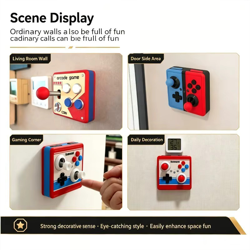 PKFC Retro-Arcade-Schalterpanel als 3D-gedruckter Aufkleber für Spielkonsolen in Multicolour - Bild 2
