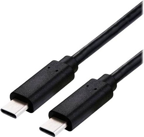 Roline USB-C Kabel Schwarz mit vergoldeten Steckkontakten Länge: 2,00 m - Bild 1