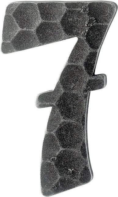 AnsaPro Hausnummer 7 aus Stahl in Schwarz, verzinkt, B/H: 17,5 x 12,5 cm, Tiefe: 2,0 cm - Bild 1