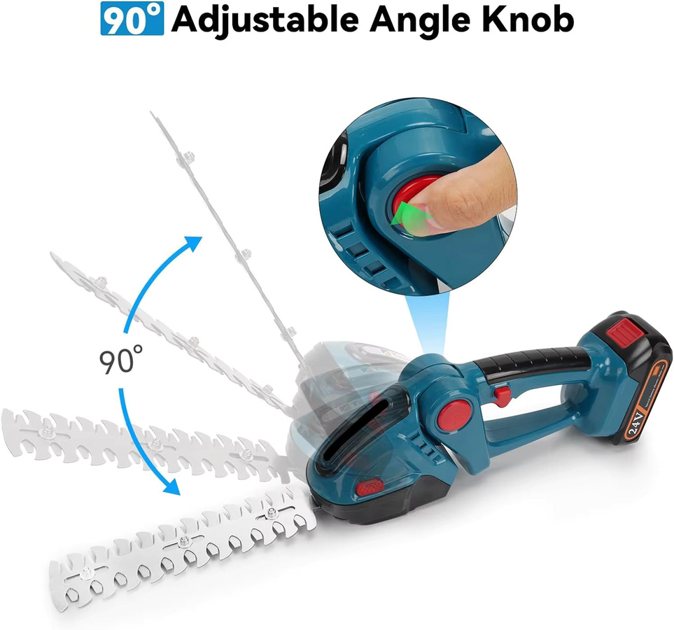 2-in-1 Elektrische Heckenschere und Astschere für Makita LXT 18V Akku, kabellos und wiederaufladbar, Blau - Bild 3