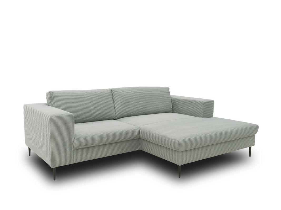 DOMO Ecksofa Modica mit Longchair in Hellgrau, L-Form mit Schlaffunktion und Armlehnen, B: 244 cm, T: 173 cm - Bild 2