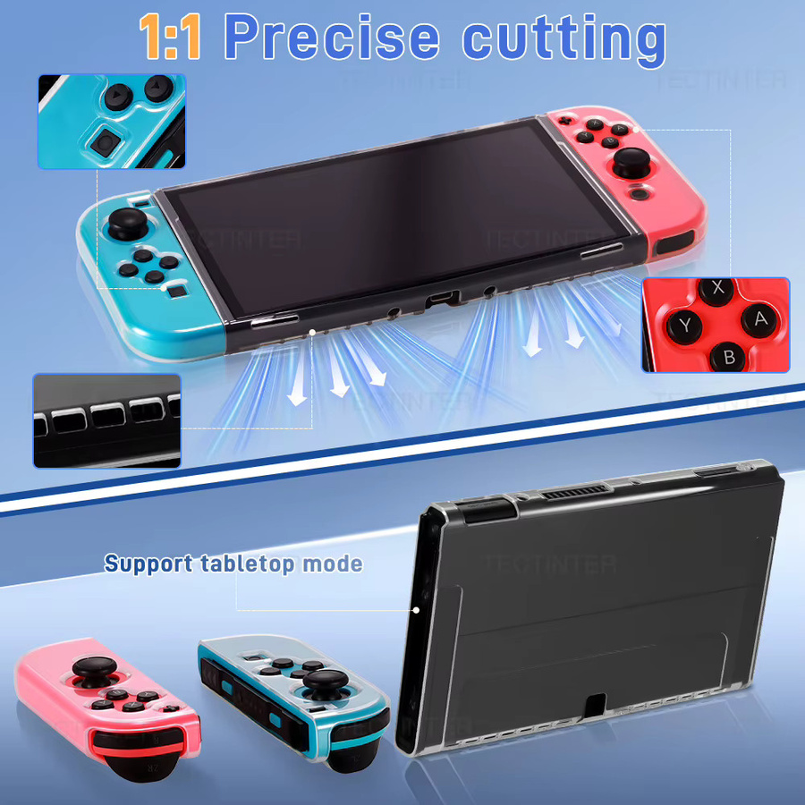 Transparente TPU-Schutzhülle für deine Nintendo Switch OLED Konsole - Bild 4