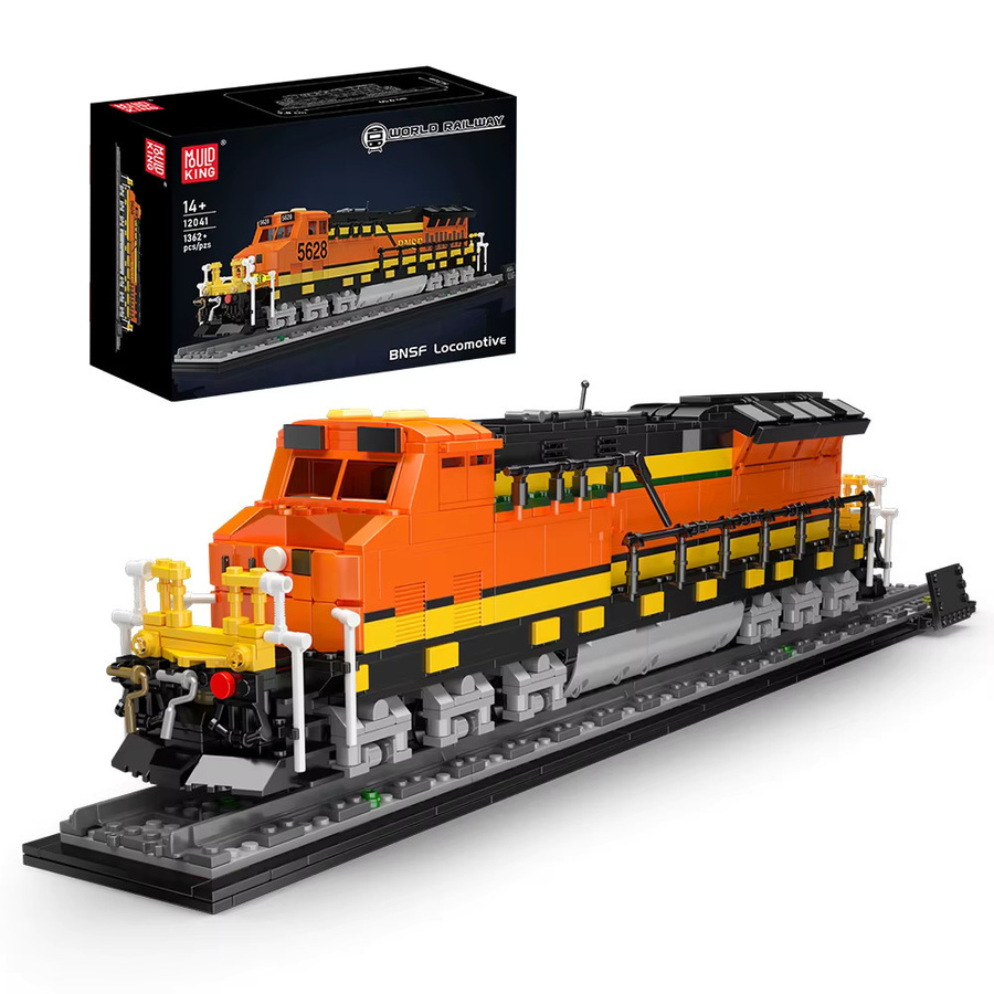 Mould King 12041 Technischer Eisenbahn-Bausatz, RC BNSF Northern Lokomotive, Bausteine-Set, ab 14 Jahren - Bild 6