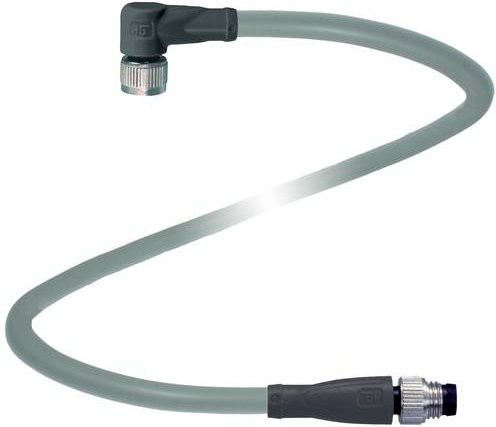 Pepperl+Fuchs 240815-0009 Sensor-Aktor-Steckverbinder, konfektioniert, 4 Polzahl, grau, 3 m Länge - Bild 1