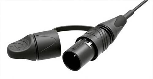 Neutrik NKO2M-L-0-1 Glasfaser LWL Anschlusskabel Schwarz mit 1x LC-Stecker und offenen Kabelenden, Länge: 1,00 m - Bild 1