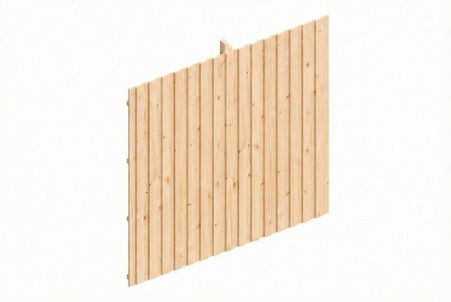 SKANHOLZ Carport-Rückwand aus Fichte in Natur und Beige, B/H: 362 x 330 cm - Bild 1