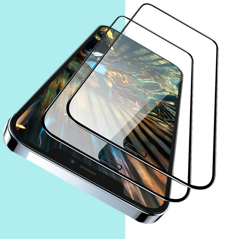 Lcopody Displayschutzfolie aus gehärtetem Glas für iPhone Modelle in Transparent - Bild 5