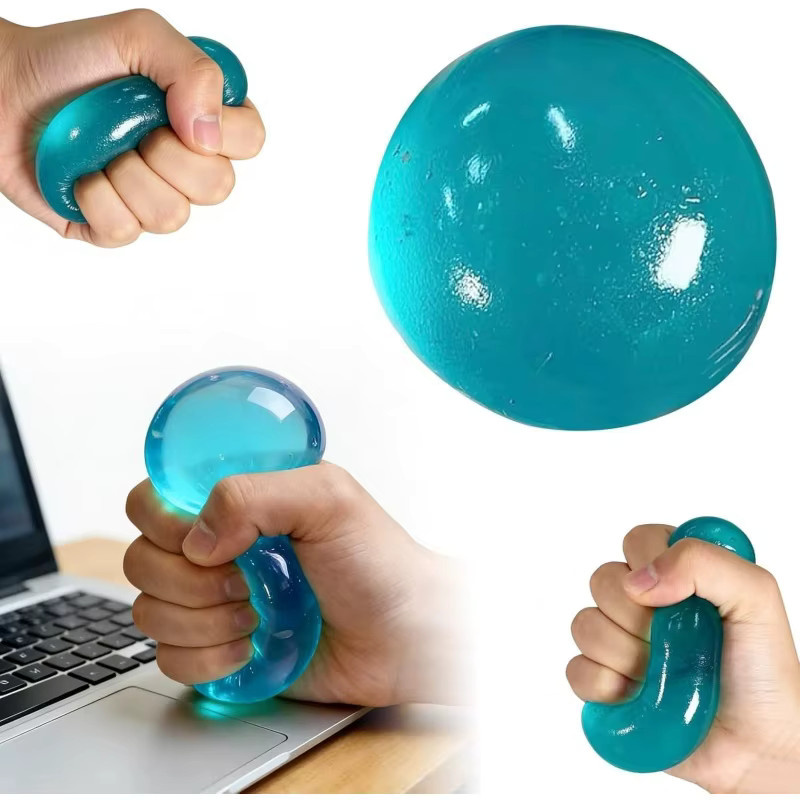 GSF Kokosnussöl-Squishy-Ball, transparenter Jelly-Sensorikball, Stressball - Bild 4