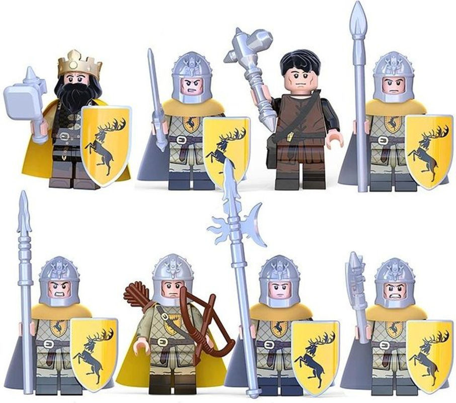 Some Nice Little Things Puzzlefiguren Sammlung antiker Soldaten und Schwertkämpfer aus Kunststoff, mehrfarbig - Bild 1