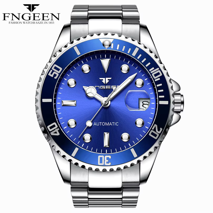 BINBOND Armbanduhr Edelstahl, Automatik, Diamant, Herren - Bild 2