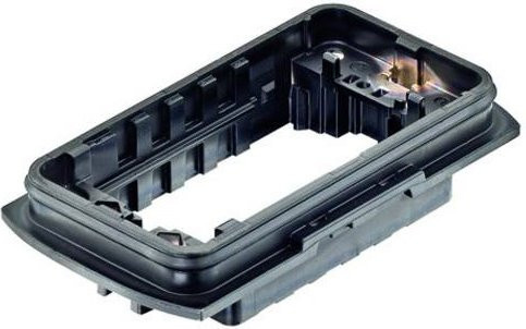 Harting Anbaugehäuse Han in Schwarz, Baugröße 11136000301 - Bild 1