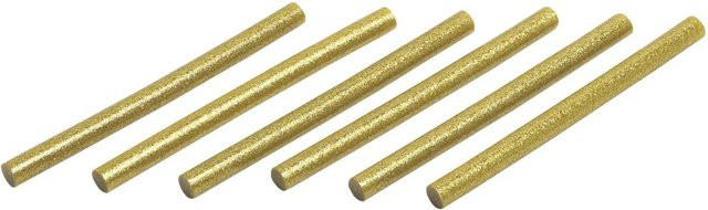 LUX-TOOLS Heißklebepatronen Gold Ø 11 mm, 10 Stück - Bild 1