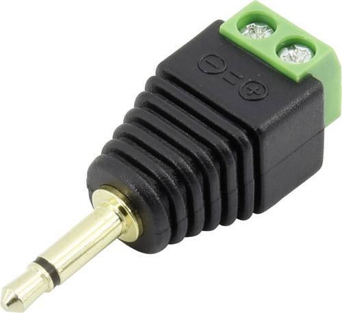 TRU Components Klinken-Steckverbinder 3,5mm Mono Stecker, gerade, Schwarz - Bild 1