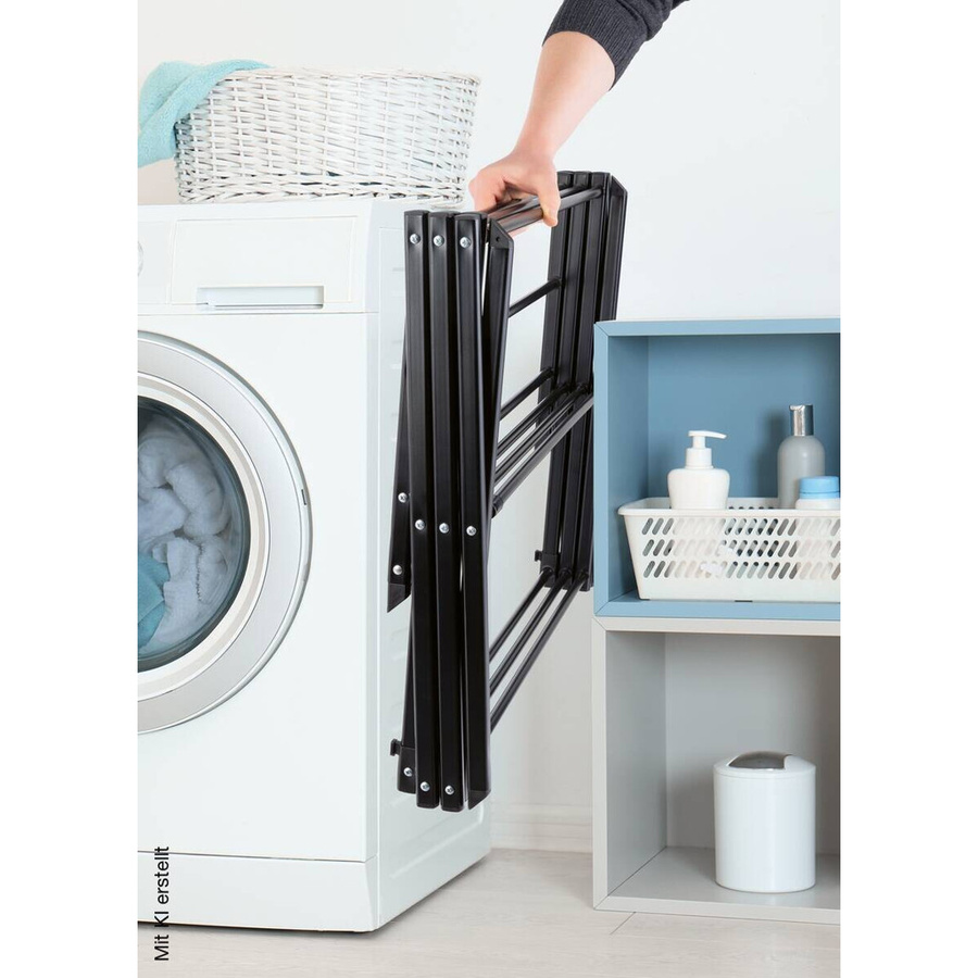 EASYmaxx Wäschetrockner in Schwarz aus Metall - Bild 2