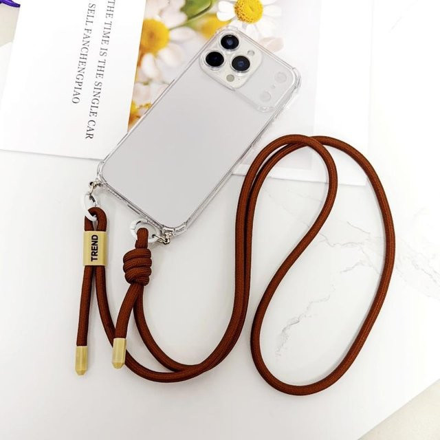 Stoßfeste Crossbody-Handyhülle mit Lanyard für Xiaomi 15T Pro, 14T, Redmi 15, 15C, 14C, 13, 13C, Note 14 Pro Plus in Transparent - Bild 1