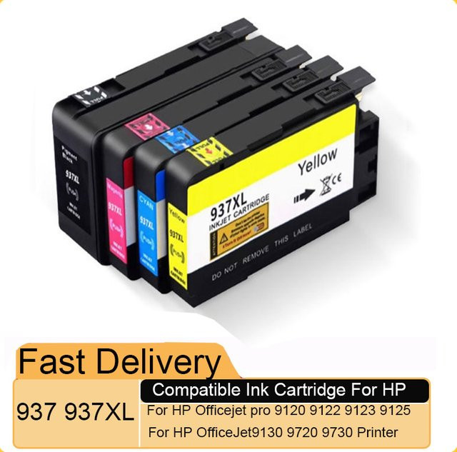 Kompatible HP 937 937XL Tintenpatrone für HP Officejet Pro 9120 9122 9123 9125 9130 9720 9730 Drucker - Bild 1