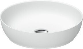 Duravit Aufsatzwaschtisch DuroCast + Sivida aus Keramik, weiß seidenmatt, Durchmesser: 40 cm - Bild 1