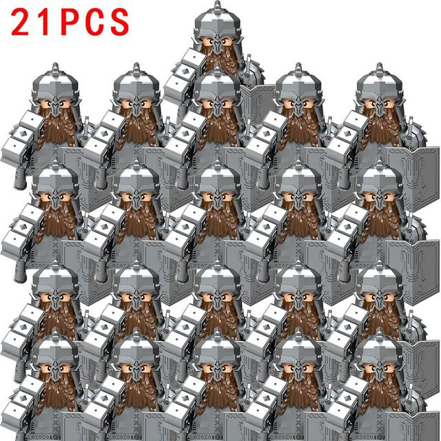 LEGO Herr der Ringe Ork-Kommandant, Halbork-Soldat, Modellbausteine, ab 14 Jahren - Bild 1