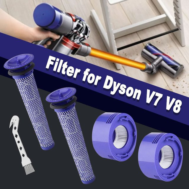 Dyson Ersatzfilter-Set für V7 und V8 Akku-Staubsauger bestehend aus Vorfilter und Nachfilter - Bild 1
