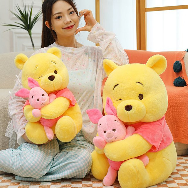 Aoger Winnie The Pooh Ferkel Plüschtier, Disney, Gelb - Bild 1