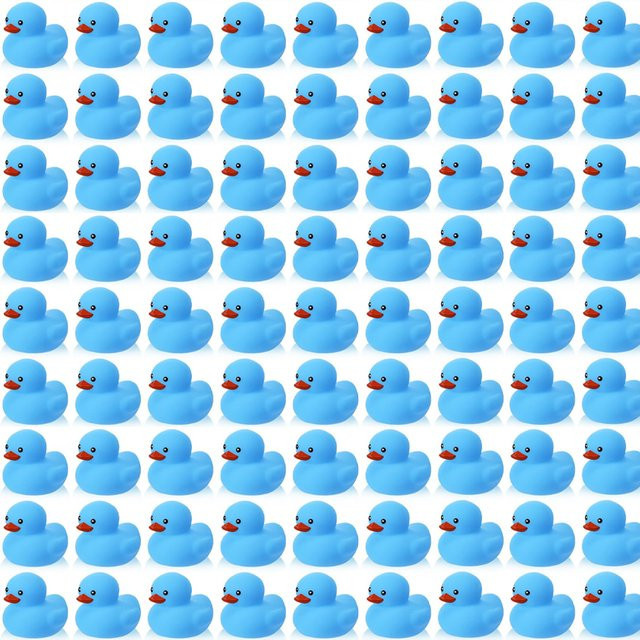 GSF Mini-Gummiente-Set, blau, 1–100 Stück - Bild 1