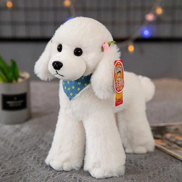 Binchi Keji Travel Teddy Hund Puppe, Plüsch, grau, 25cm - Bild 1