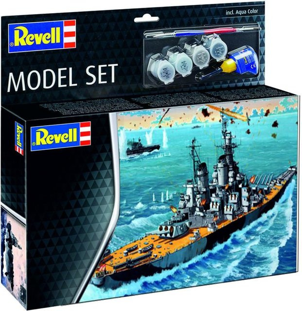 Revell Battleship USS New Jersey, Modellset, 1:1200 - Bild 5