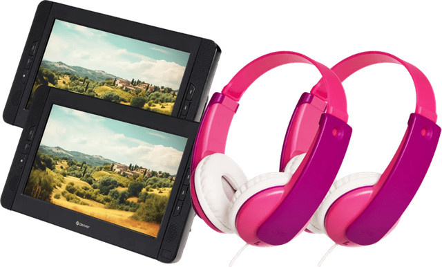 Denver MTW-1098 Filmset in Rosa mit DVD und 3,5 mm Klinkenanschluss - Bild 1