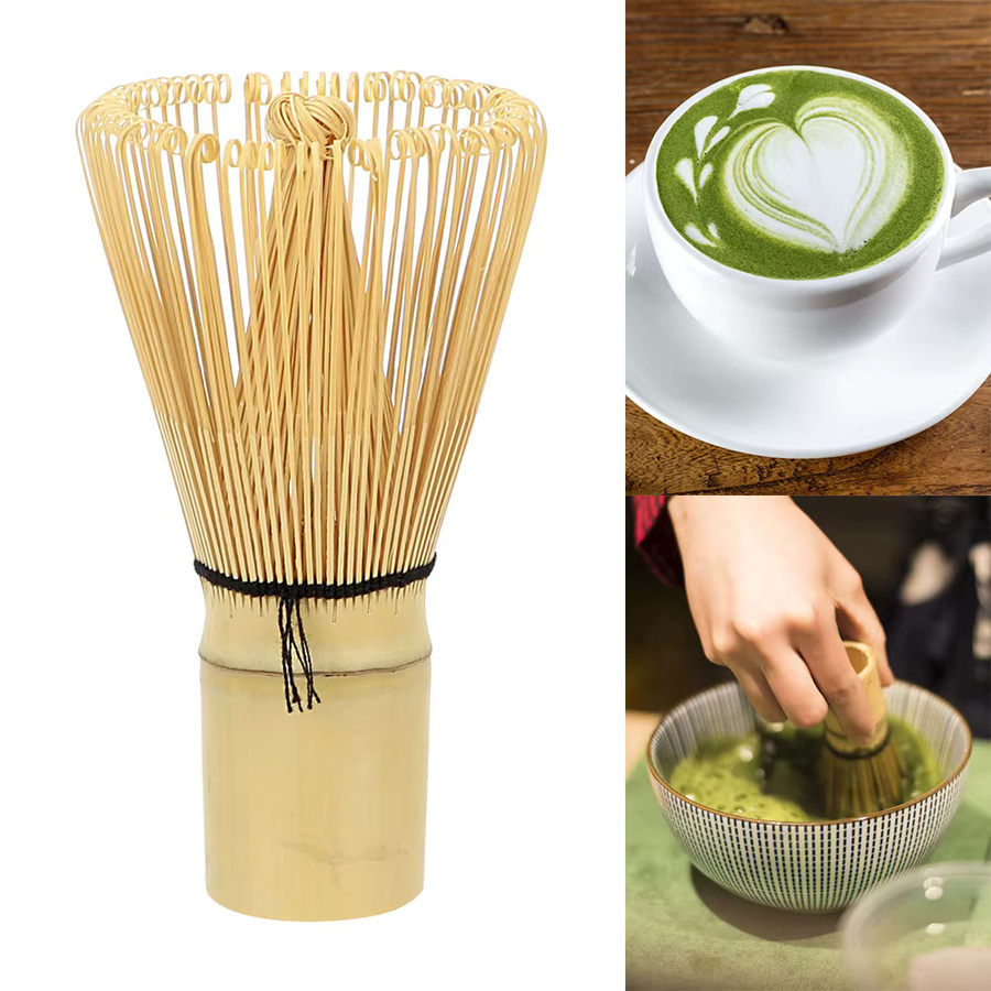 NICEYARD Bambus Chasen Matcha Teebesen in Beige und Grün für die japanische Teezeremonie - Bild 2