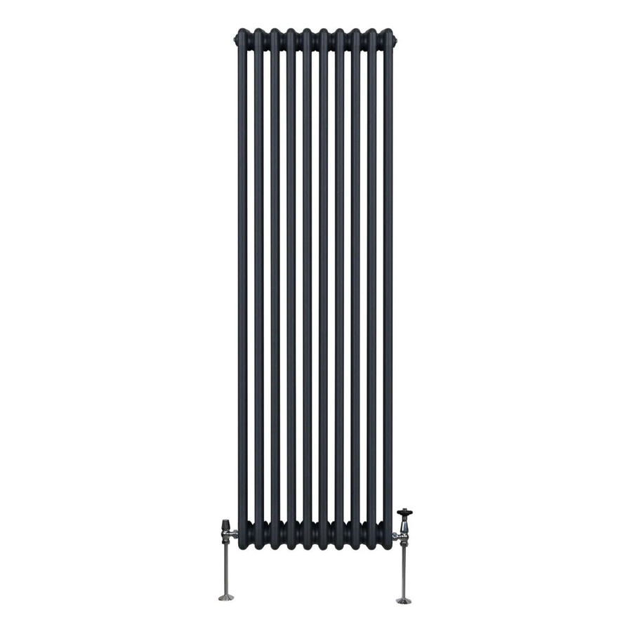 Monstershop Traditioneller 3 Spalten Heizkörper aus Stahl in Anthrazit, Höhe: 180 cm, Breite: 47,2 cm - Bild 2