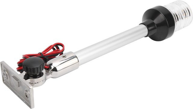CosyHome LED Navigationslicht Rund 12 Zoll Segelsignal Lampe mit 360 Grad Rundumbeleuchtung in Schwarz - Bild 1