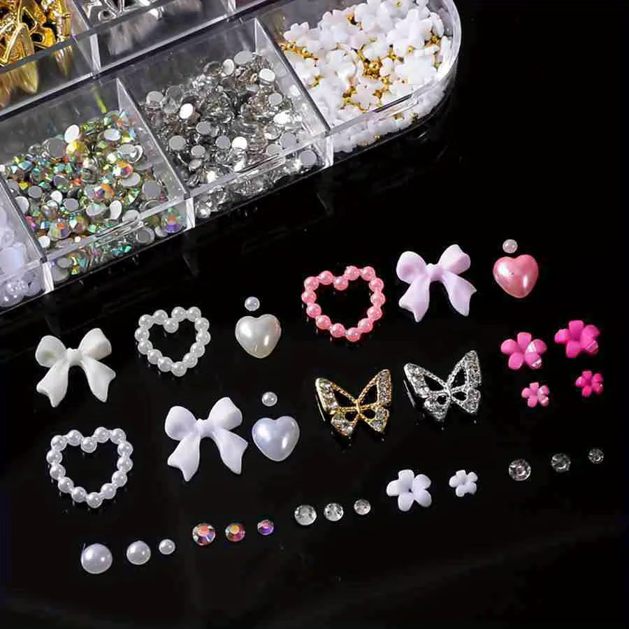 FUMOSIK Nageldekoration Charms, Mixed Legierung, Glänzend - Bild 3