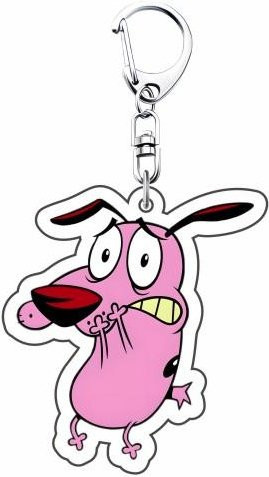 CHIC STUDIO Schlüsselanhänger Acryl, Hund, pink, 6 cm, Unisex - Bild 1