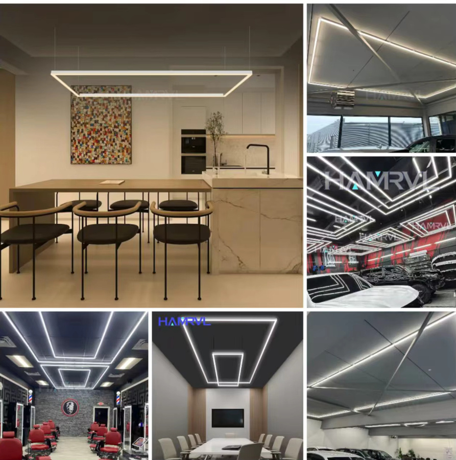 HAMRVL LED-Rechteckleuchte als Deckenlampe mit Farbwechsel und Dimmfunktion in Weiß und Multicolour - Bild 4