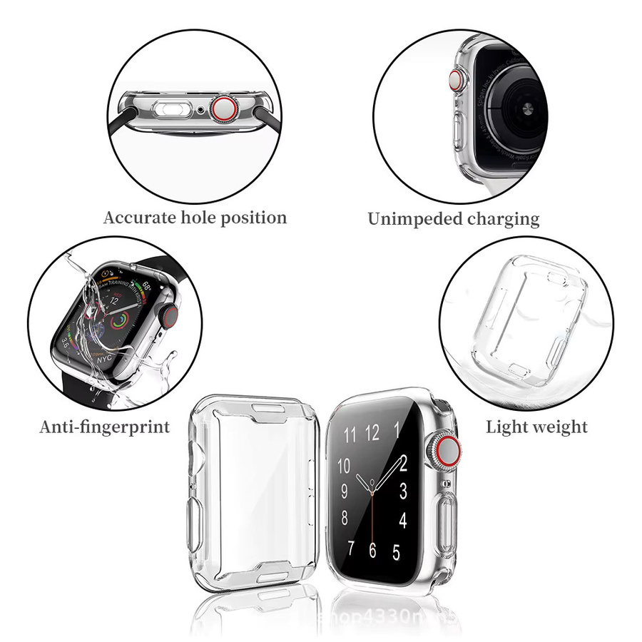 Apple Watch Schutzhülle, transparent, TPU - Bild 2